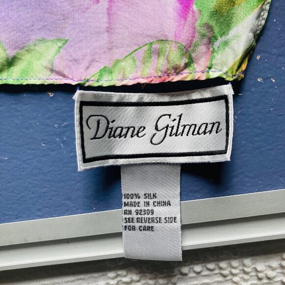 Diane Gilman Silk Scarf - Picture 6 of 12